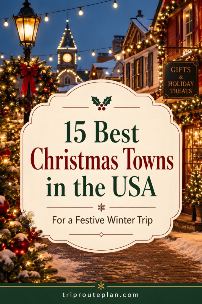 15 Best Christmas Towns in the USA 15 Best Christmas Towns in the USA for a Festive Winter Trip