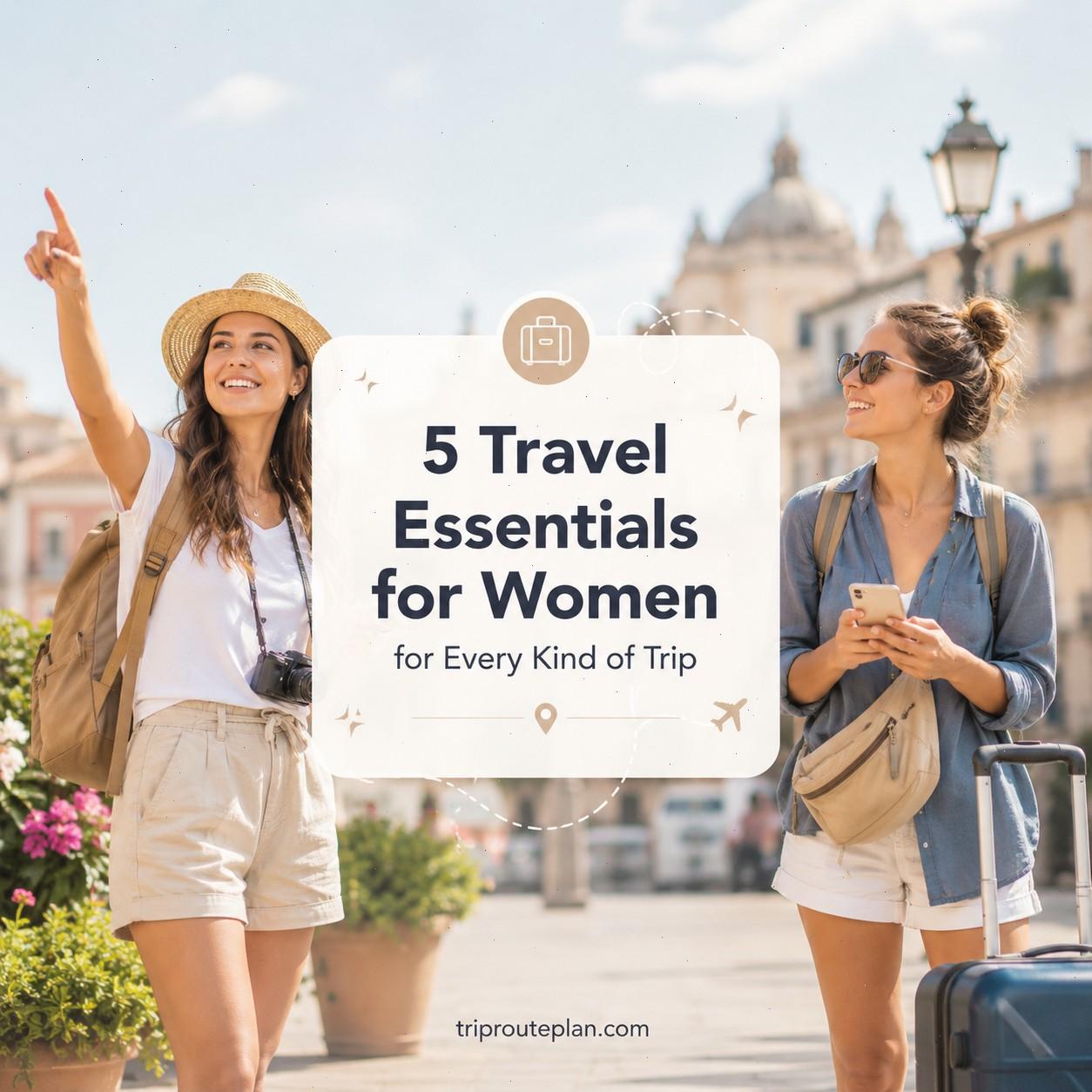 5 Travel Essentials for Women on Every Kind of Trip
