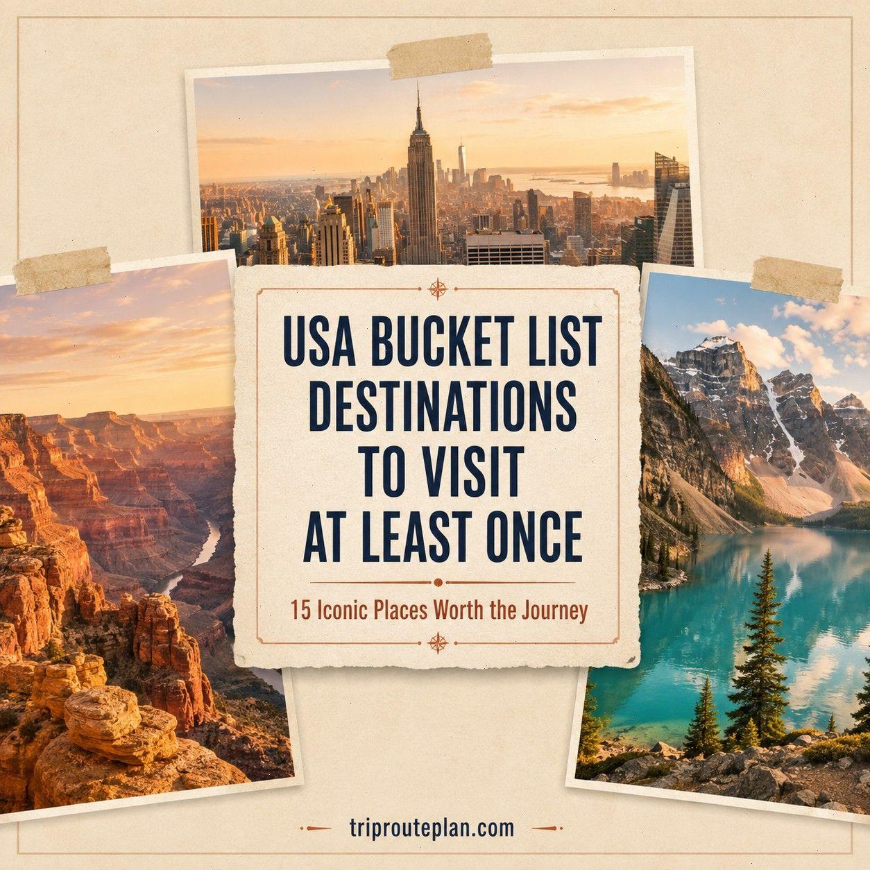 15 USA Bucket List Destinations to Visit Once