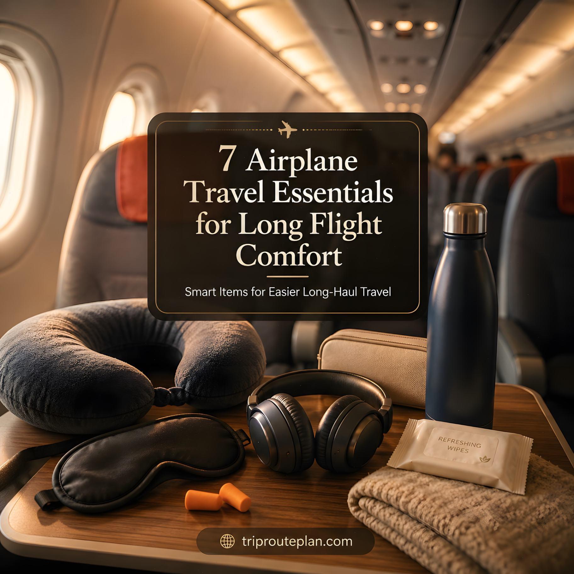 7 Airplane Travel Essentials for Long Flight Comfort