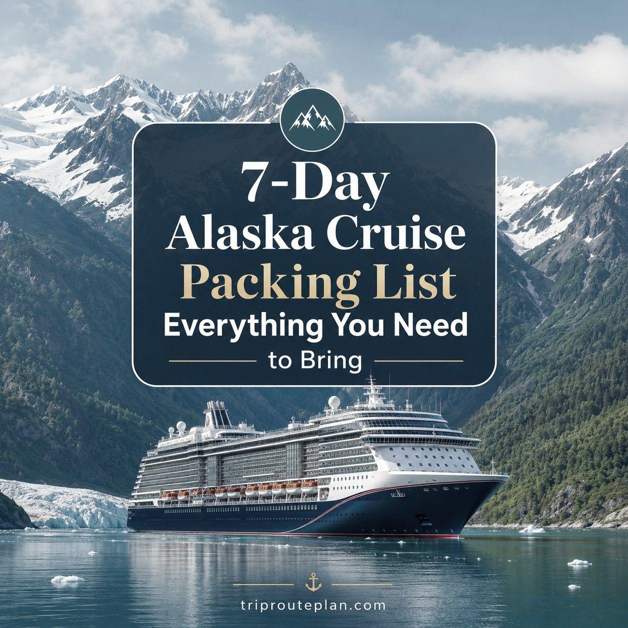 7-Day Alaska Cruise Packing List Everything You Need to Bring