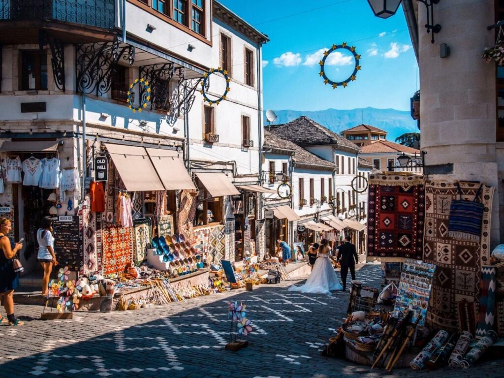 Albania Street Scene — underrated countries to visit 17 underrated countries to visit: vibrant street in Albania