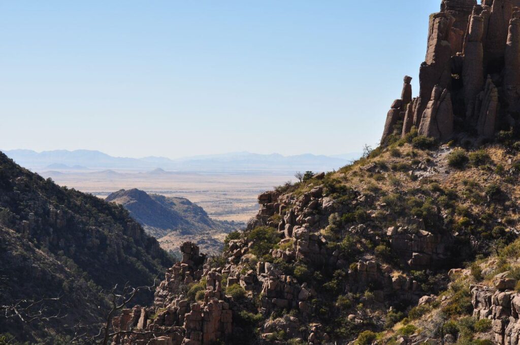 Chiricahua National Monument Landscape — secret places in the USA Scenic view of rugged mountains and valleys in Chiricahua National Monument, Arizona. — secret places in the USA
