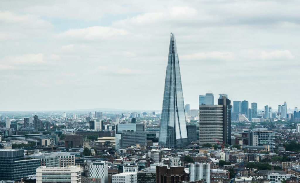 The Shard in London — Famous London Landmarks The Shard, a modern skyscraper in London, stands tall against the city skyline. — Famous London Landmarks