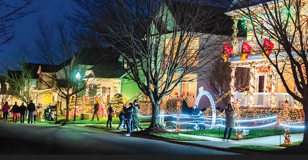 McAdenville Christmas Lights — Christmas towns in the USA Christmas towns in the USA with festive lights in McAdenville, North Carolina