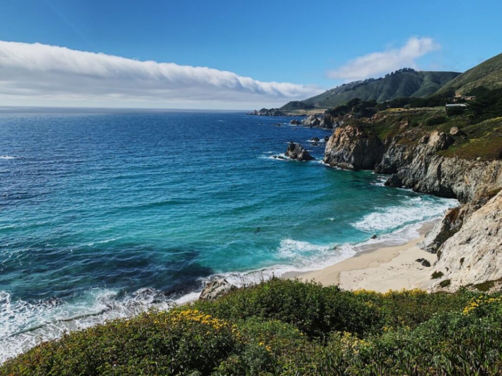 Pacific Coast Highway Views — RV USA road trip routes Pacific Coast Highway view along California coast — RV USA road trip routes