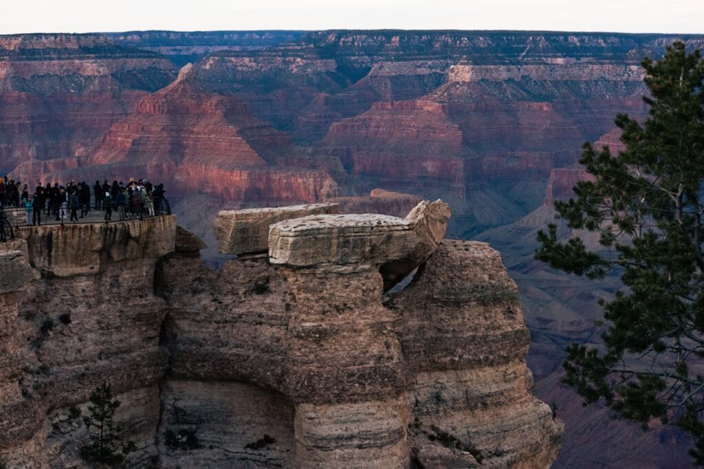 Mather Point Viewpoint — Sedona to Grand Canyon drive stops Mather Point viewpoint at Grand Canyon National Park — Sedona to Grand Canyon drive stops