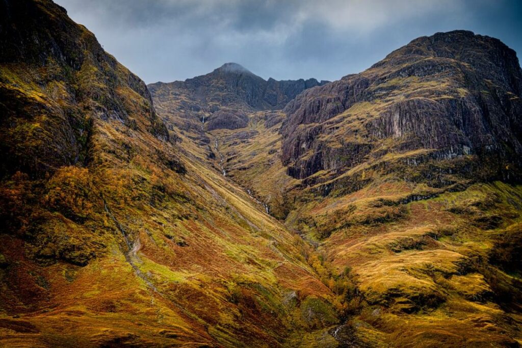 Scottish Highlands Landscape — beautiful getaways in Europe Beautiful landscapes of the Scottish Highlands showcasing rugged mountains and changing — beautiful getaways in Europe
