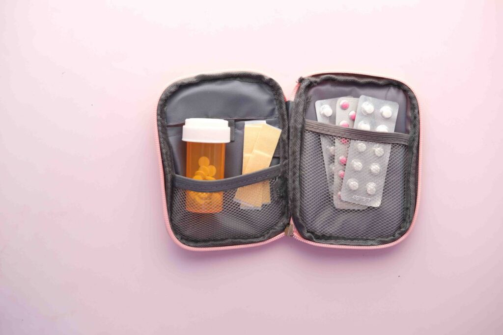 Travel Essentials Medications and First-Aid Kit — travel essentials checklist Essential medications and first-aid kit for travel. — travel essentials checklist