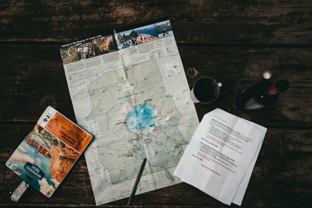 Planning a USA Cross-Country Trip — USA cross-country road trip Map and travel documents for a USA cross-country road trip