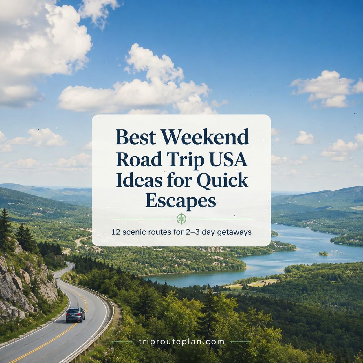 12 Best Weekend Road Trip USA Ideas for Quick Escapes
